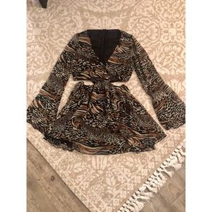 Leopard Chiffon Dress
